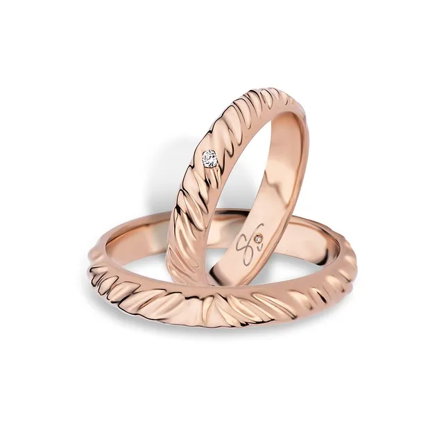Polello Sì Lo Voglio Fede oro rosa 18 kt