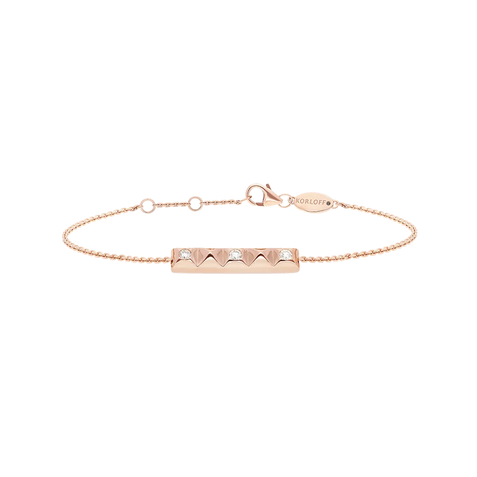 Korloff Korlove JKVB03 Bracciale Oro Rosa Diamanti 15 cm