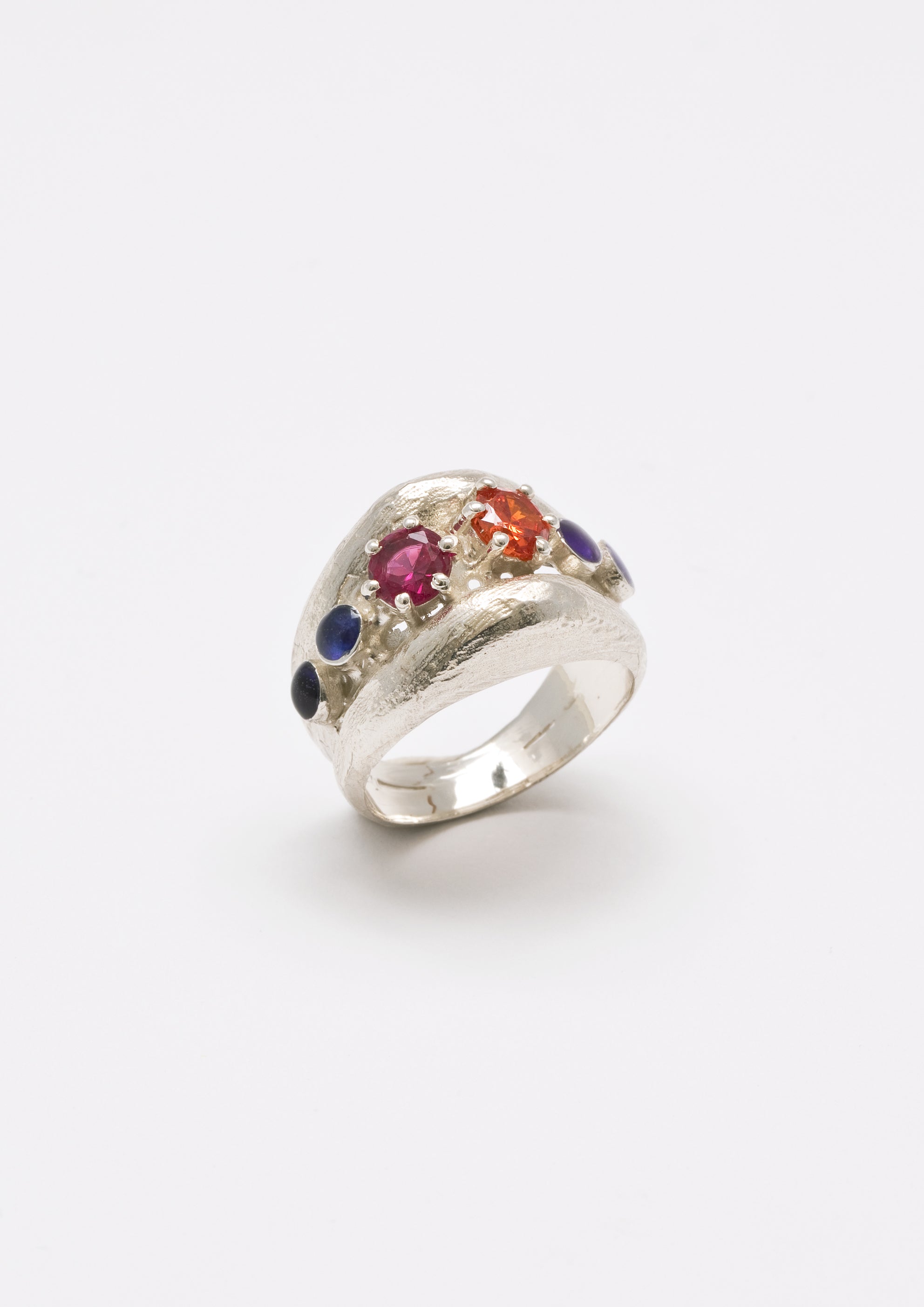 Voodoo Jewels Bold Shapes Suri anello argento misura M