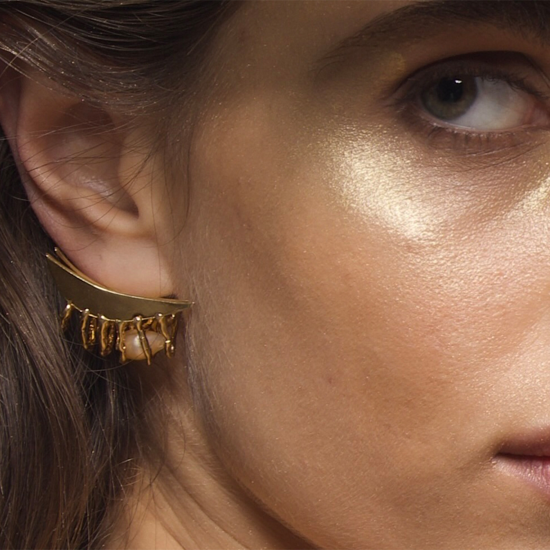 Giulia Iosco Cage Earring Stud orecchini lobo da donna