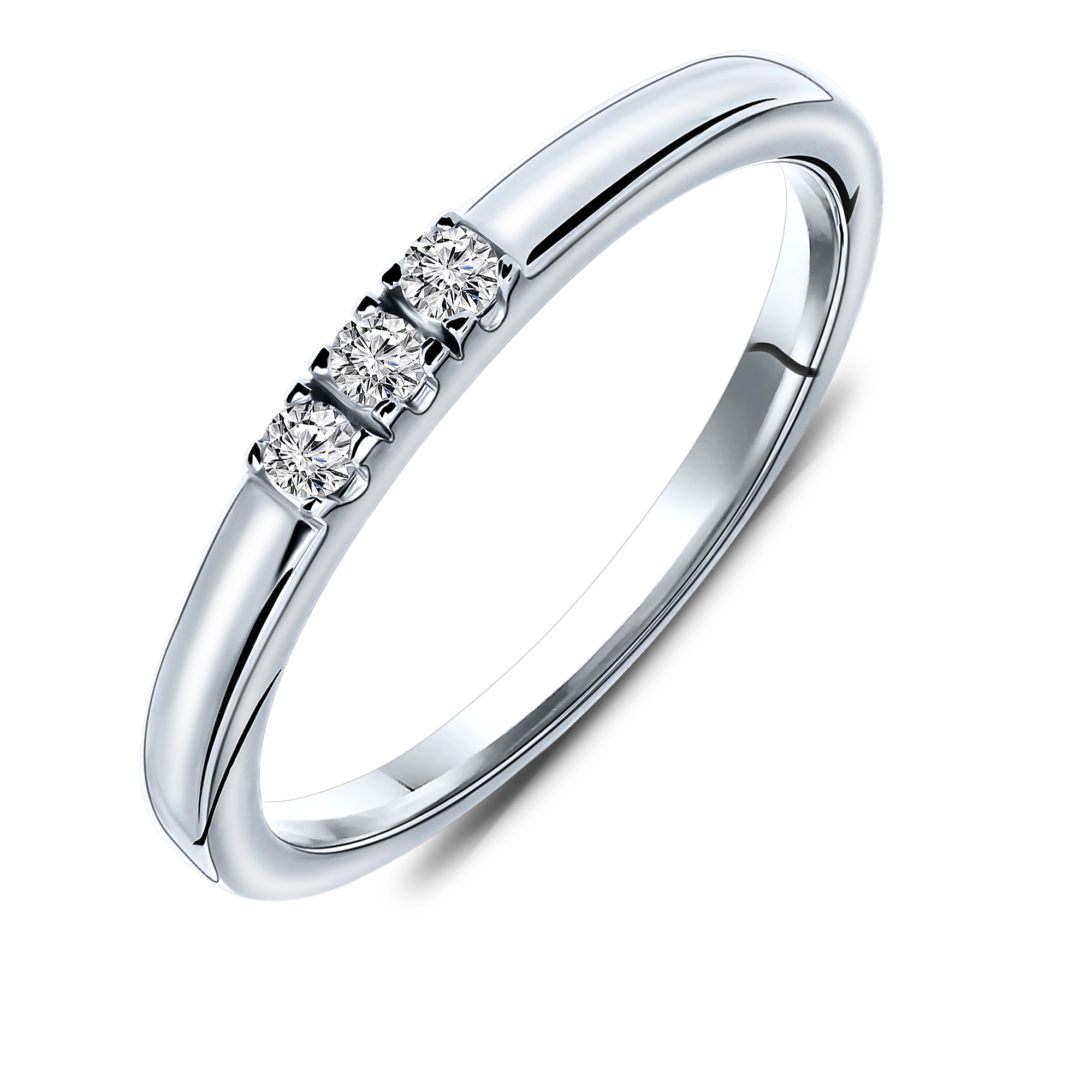Miore Ring Anello in Oro Bianco 9KT 375