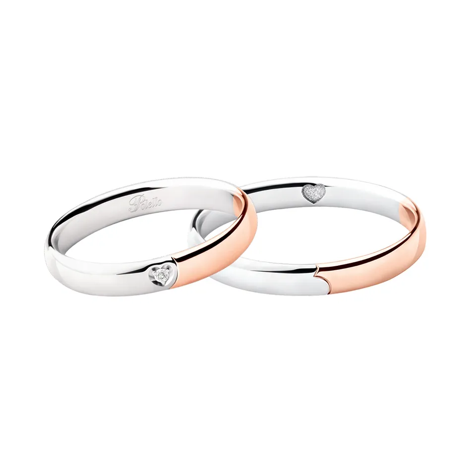 Polello Cuori Regalo di Cuore 2 fedi oro
