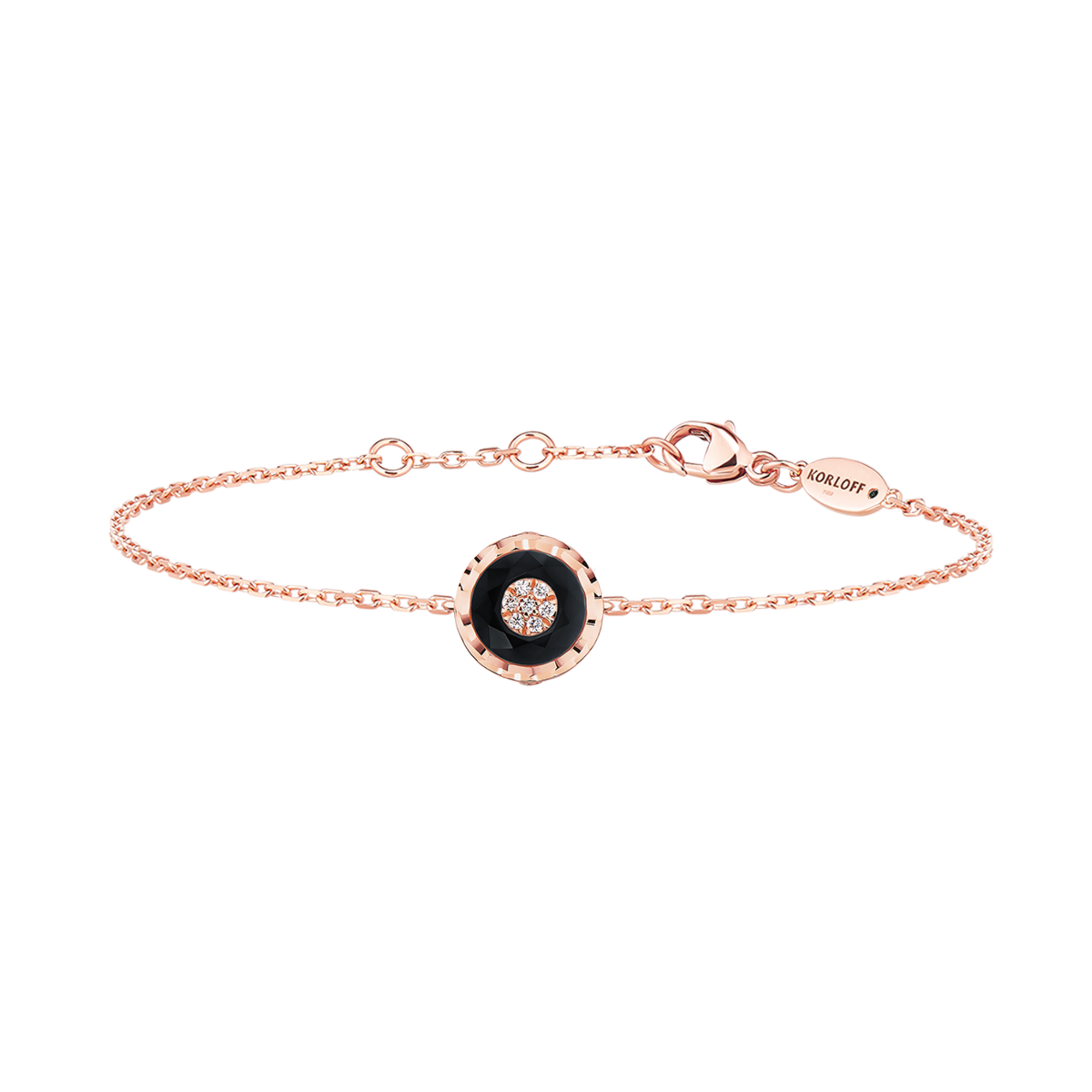Korloff Je Play JL-JJPB02-PG bracciale oro rosa diamanti onice
