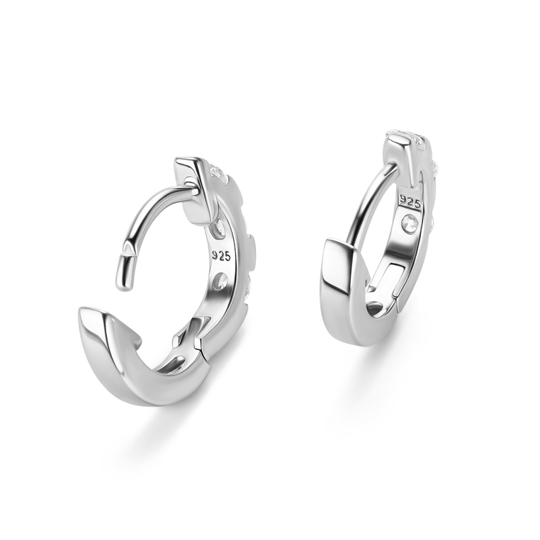 MIORE Orecchini argento 925 con zirconia cubica