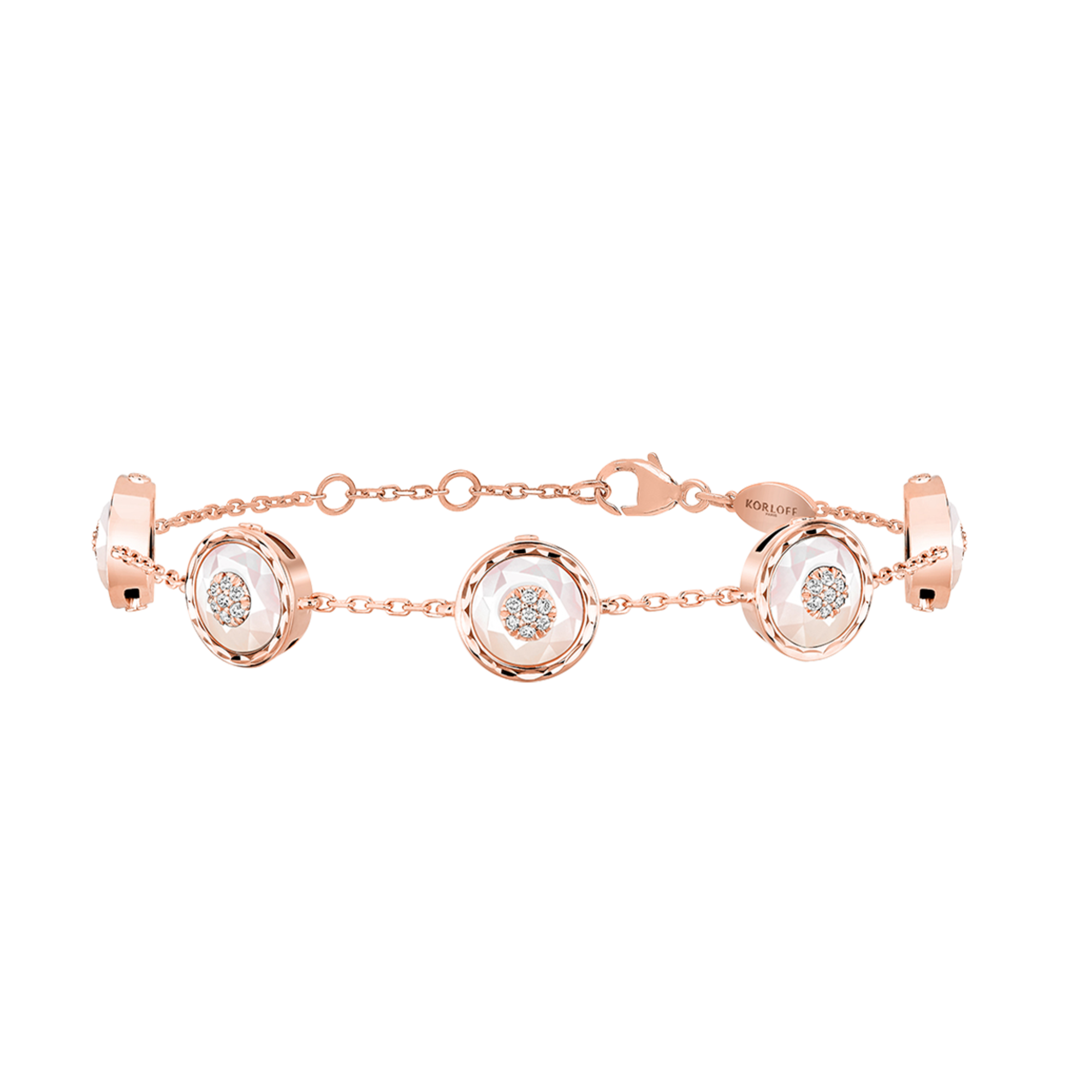 Korloff Je Play JL-JJPB06 bracciale oro rosa madreperla diamanti