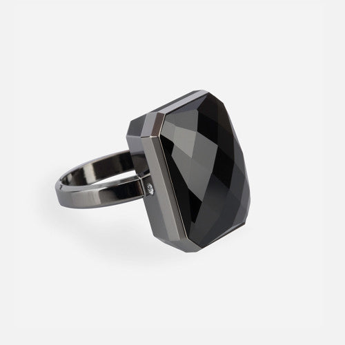 Ringly Luxe Opening Night anello smart onice nero