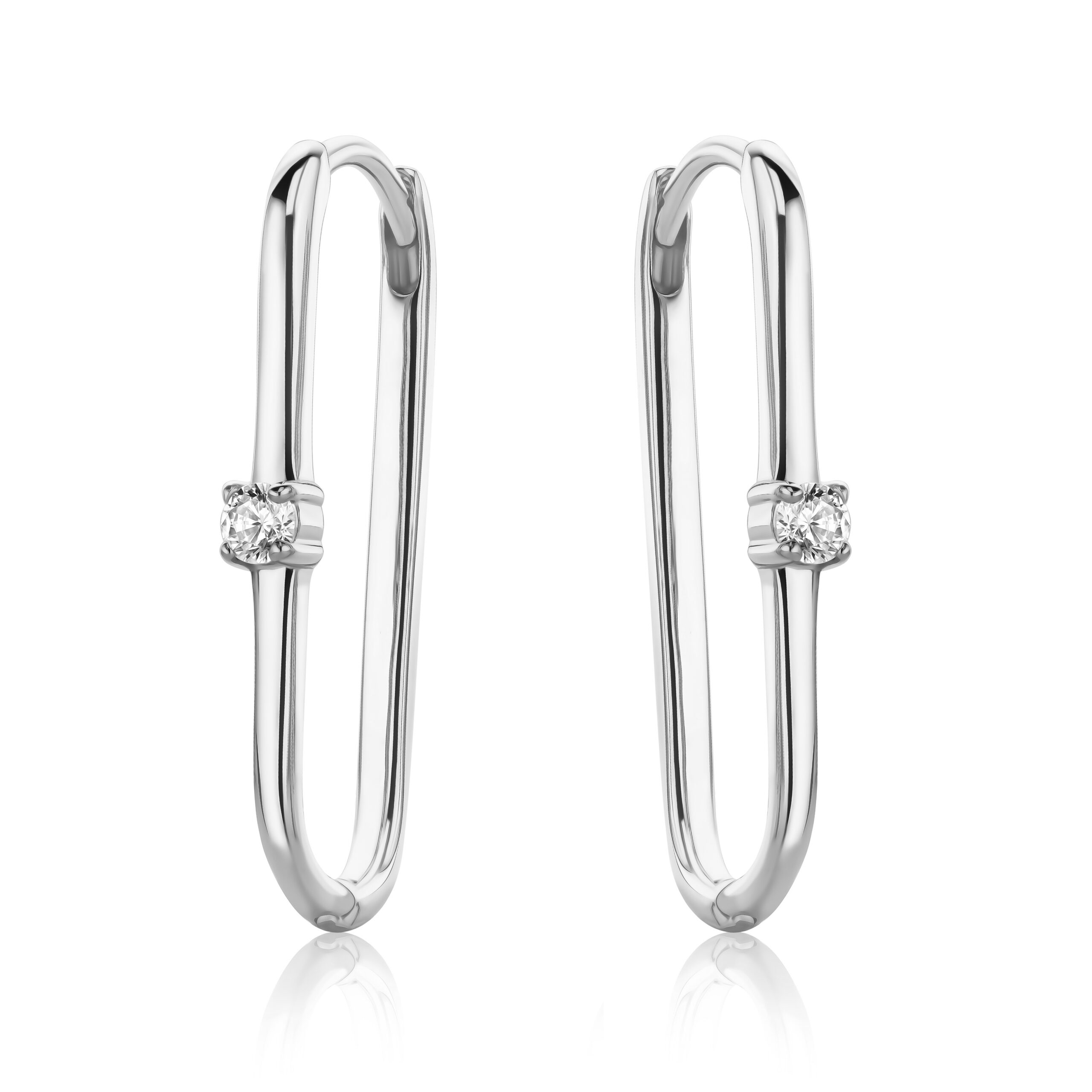 Miore Orecchini Argento 925 Zirconia Cubica