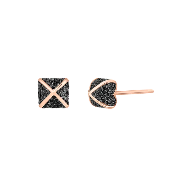 Korloff Korlove JL-JKVE01 orecchini oro rosa diamanti neri