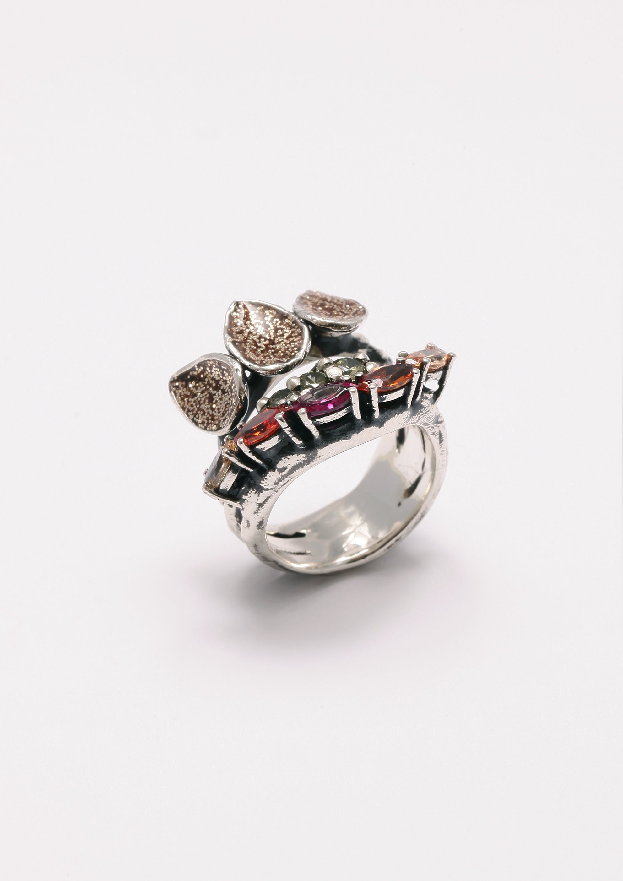 Voodoo Jewels Bold Shapes Laelia anello argento marquise