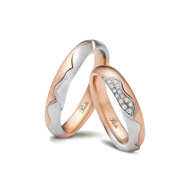 Polello Si Lo Voglio fede oro rosa platino diamanti