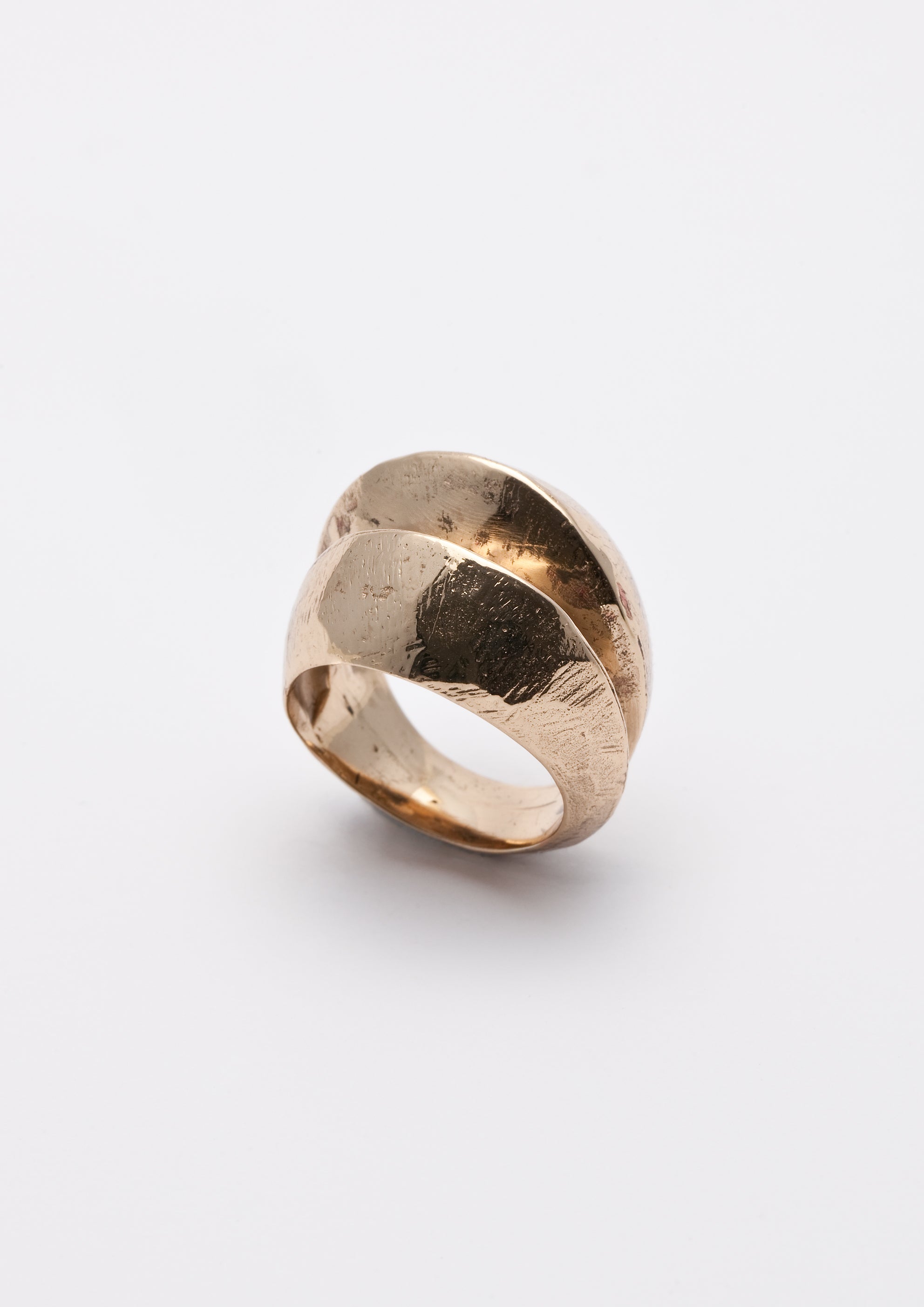 Voodoo Jewels Bold Shapes Mari anello bronzo dorato