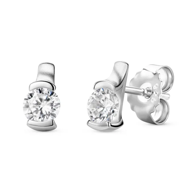 Miore Orecchini Argento 925 Zirconia Cubica