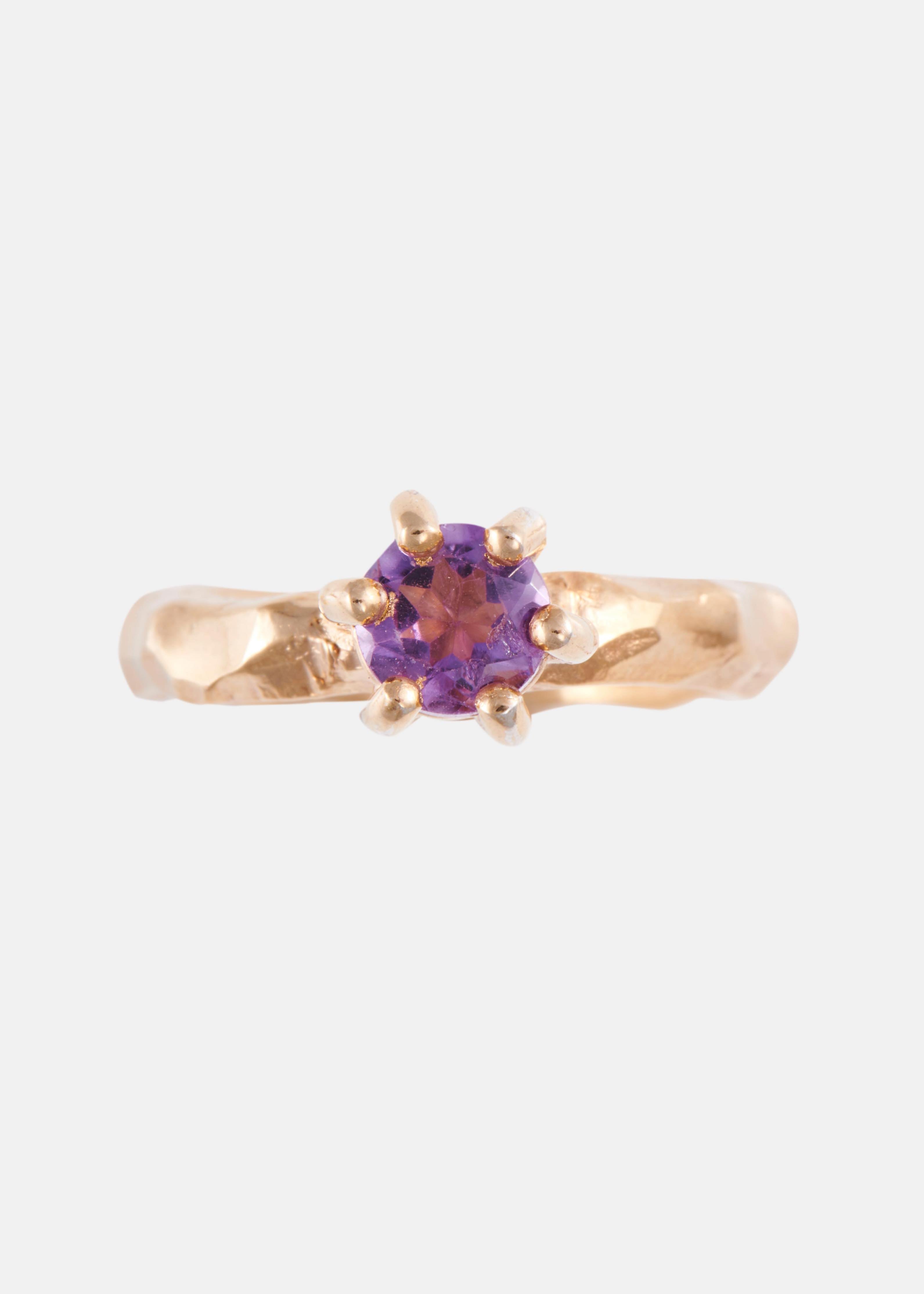 Voodoo Jewels Love Letter Purple anello argento ametista
