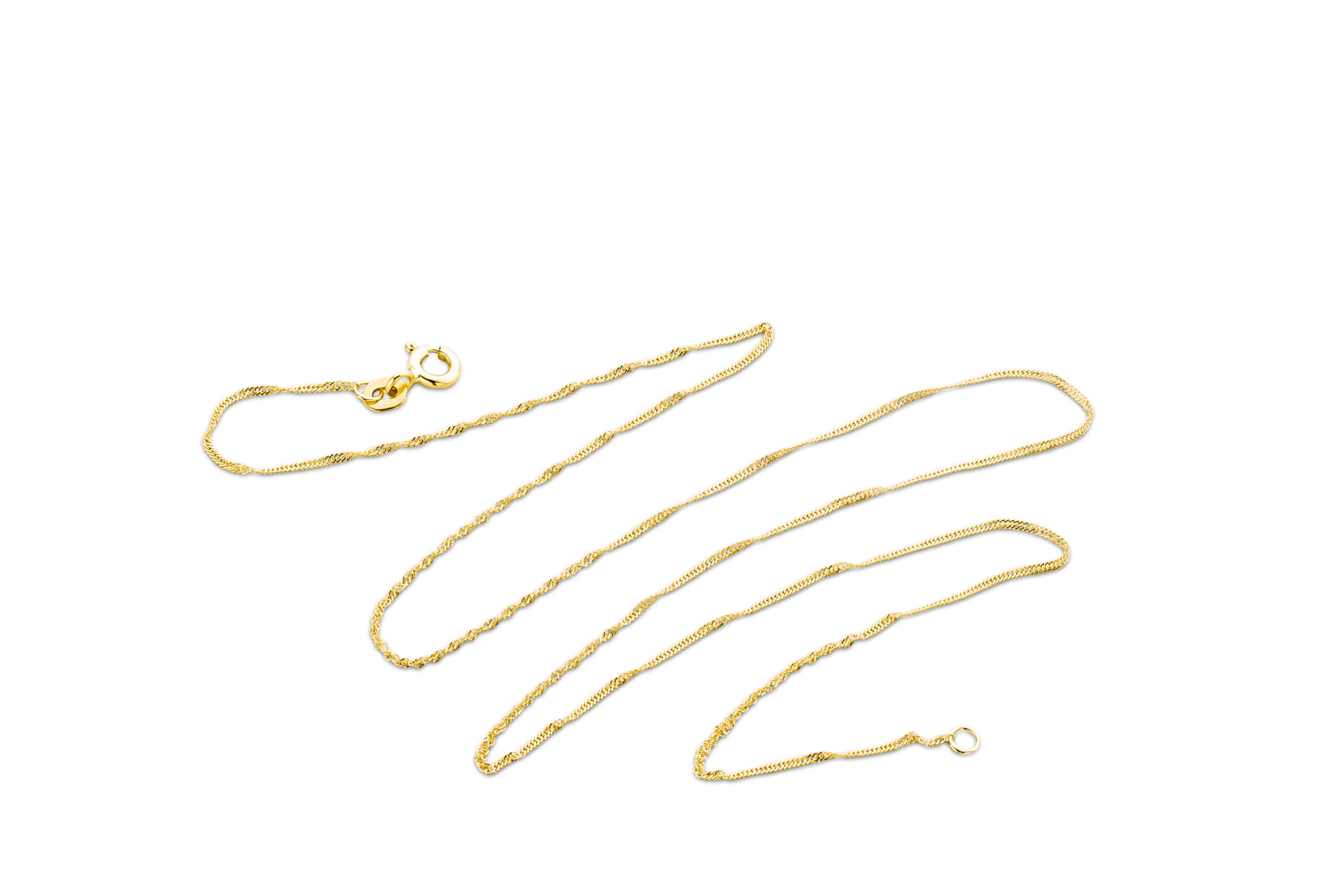 Miore Catena oro giallo 14Kt collana 585 donna uomo