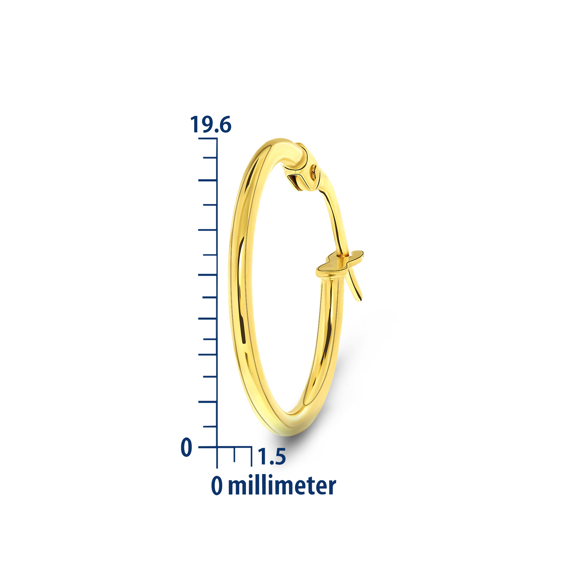 MIORE Orecchini oro giallo 14kt 585
