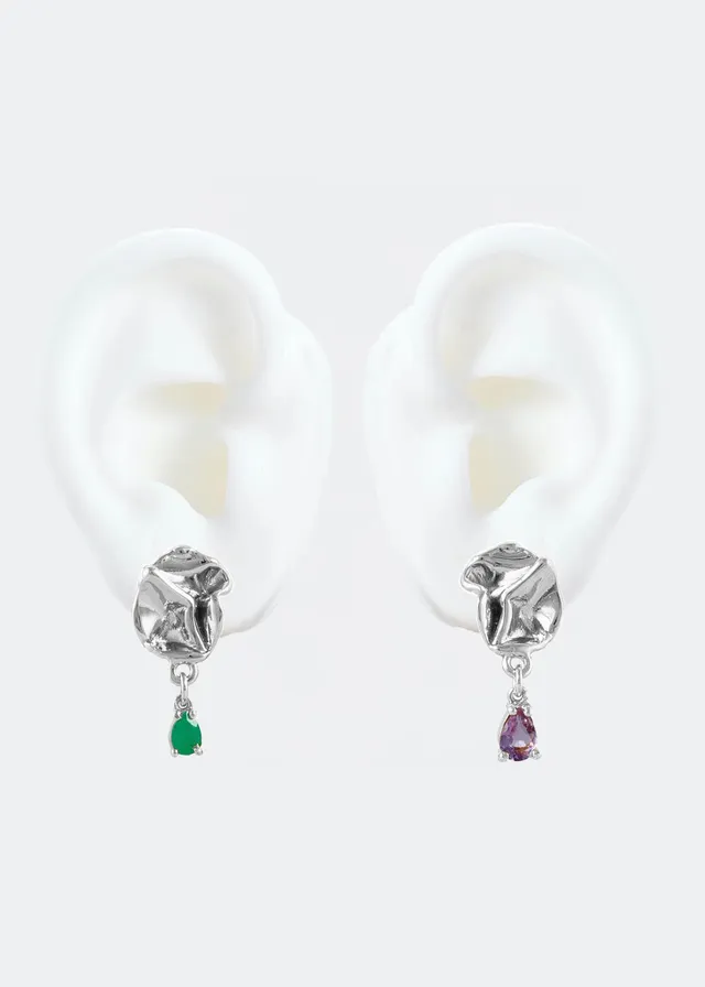 Voodoo Jewels Mini Voodoo Izamal orecchini argento pietre naturali