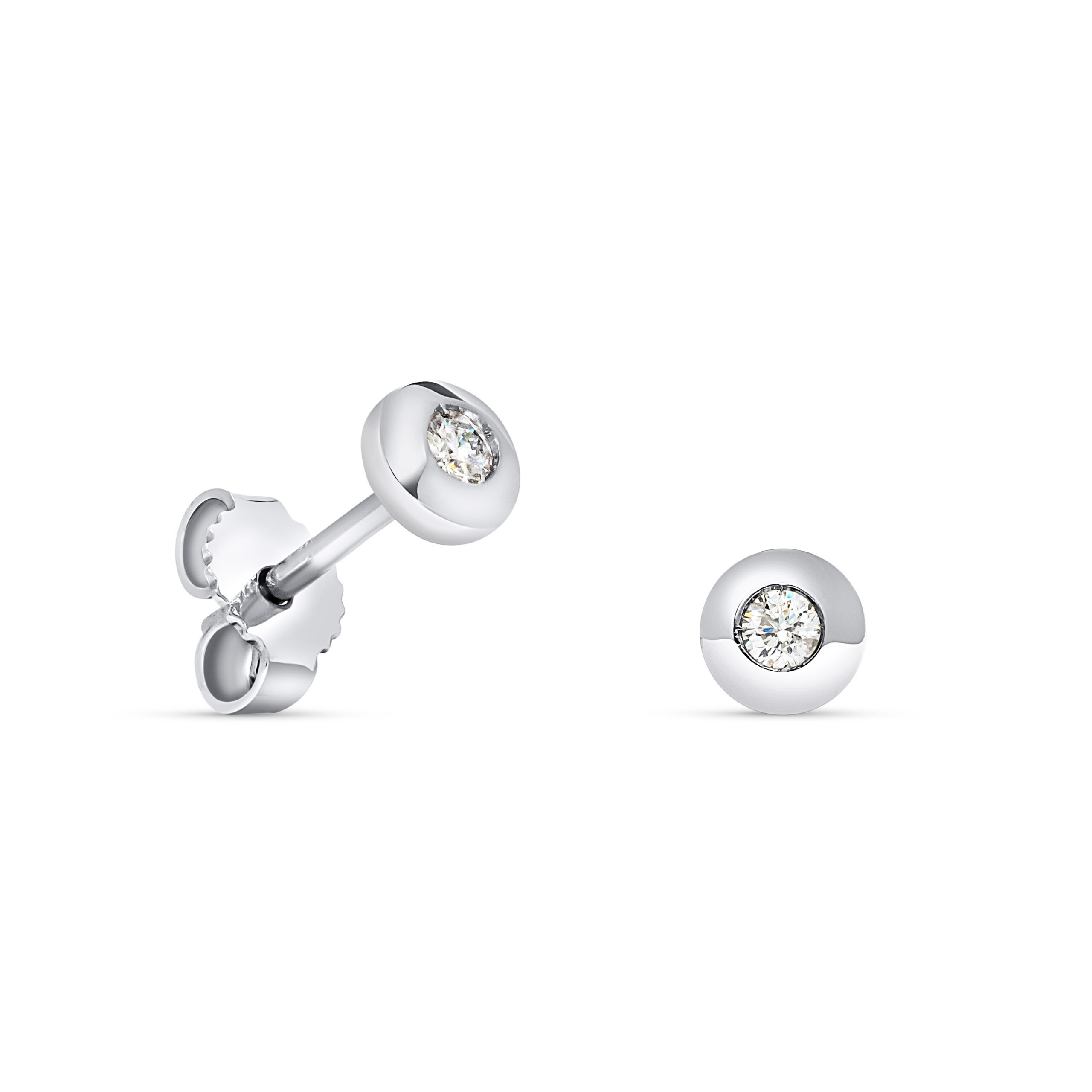 Miore Orecchini Oro Bianco 585 14KT Donna
