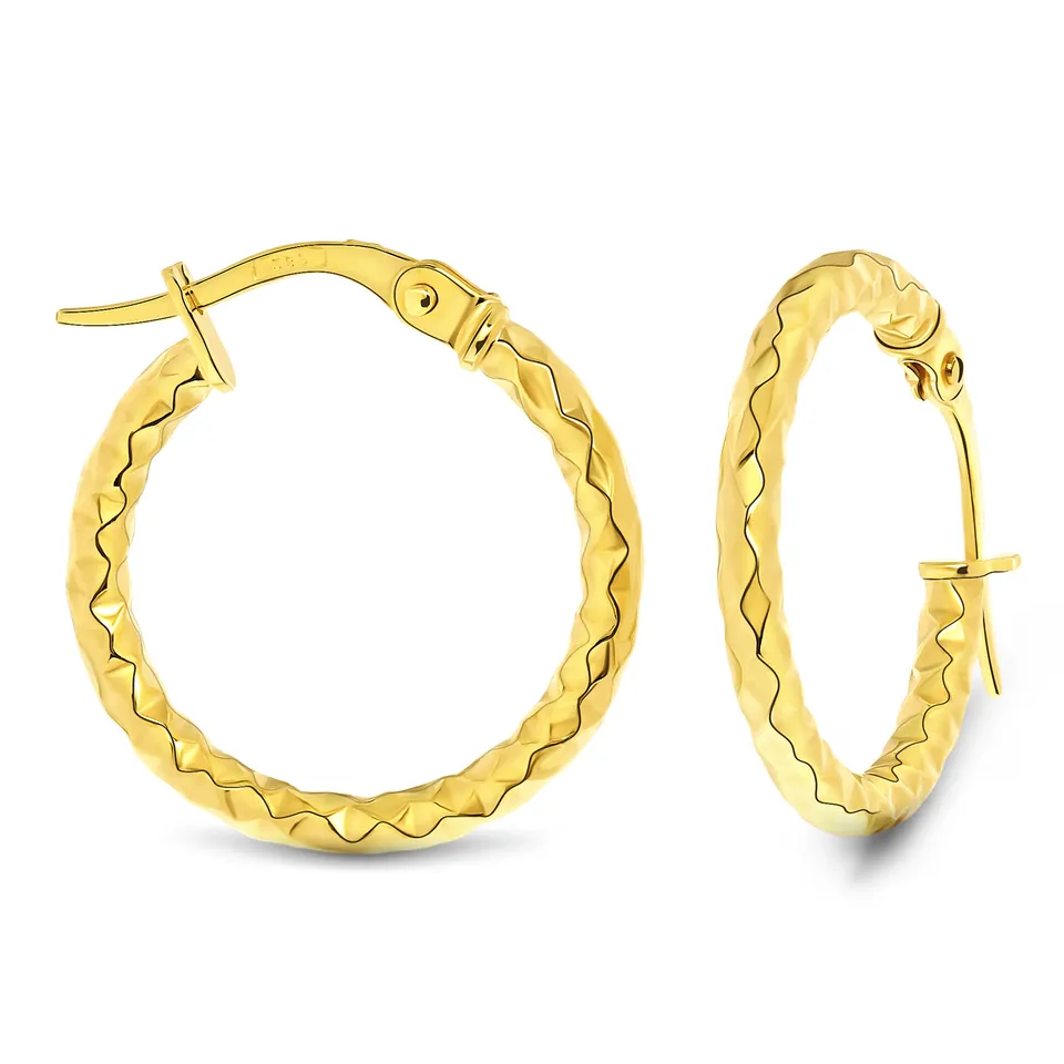 Miore Earrings Orecchini Oro Giallo 14 Kt 585