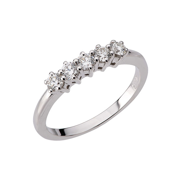 Polello Sì Lo Voglio Veretta Anello Oro Diamanti