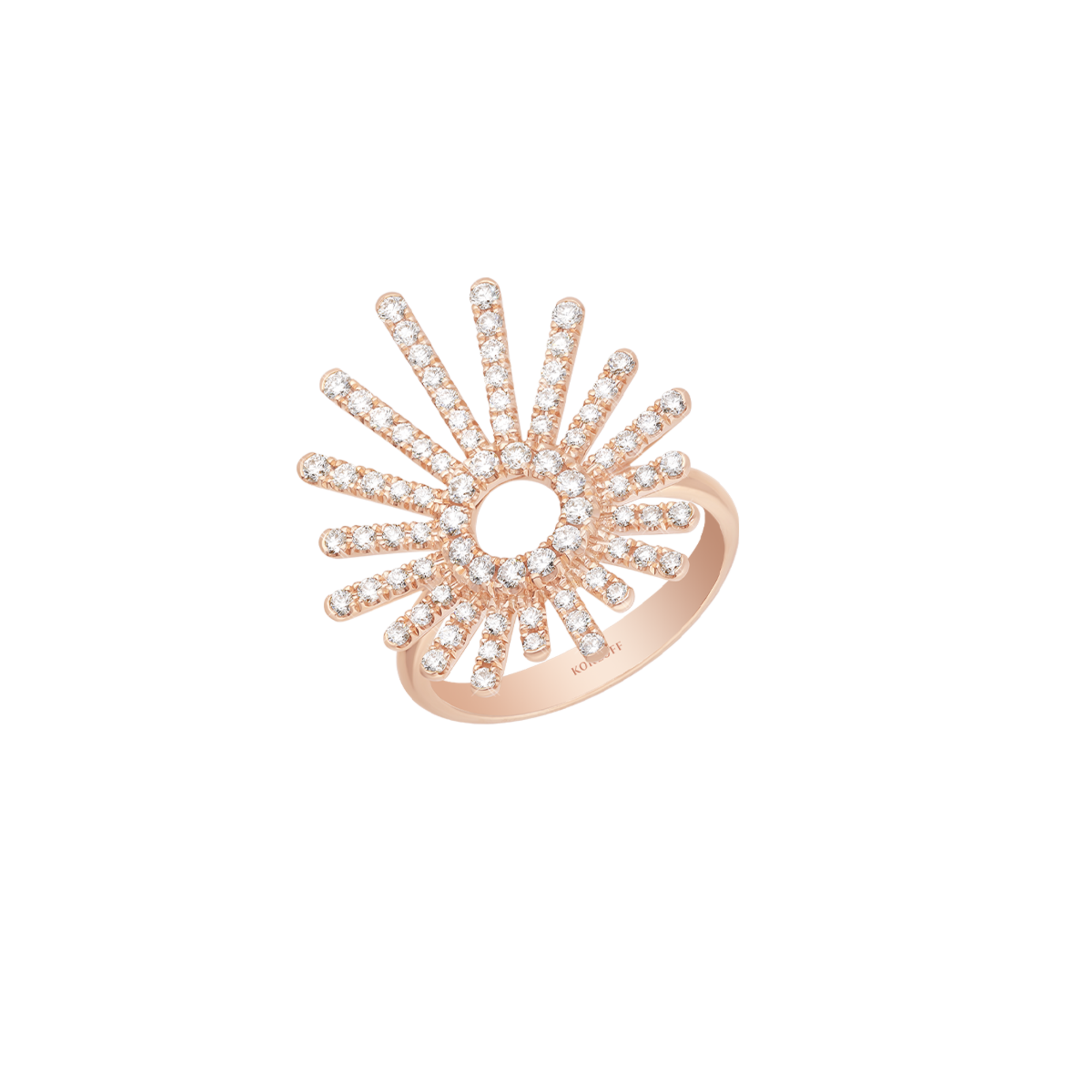 Korloff Divine Fougue JL-JDFR01 anello oro rosa diamanti