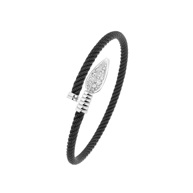 Korloff Lance JL-JLBBK03 bracciale cavo oro bianco 19 cm