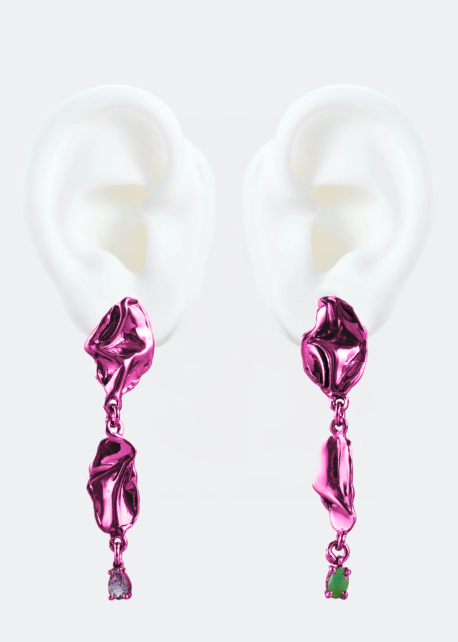 Voodoo Jewels Mini Color Acapulco orecchini bronzo viola