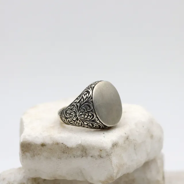 Anna Gioielli Collezione Uomo Anello Argento Floreale 18 g