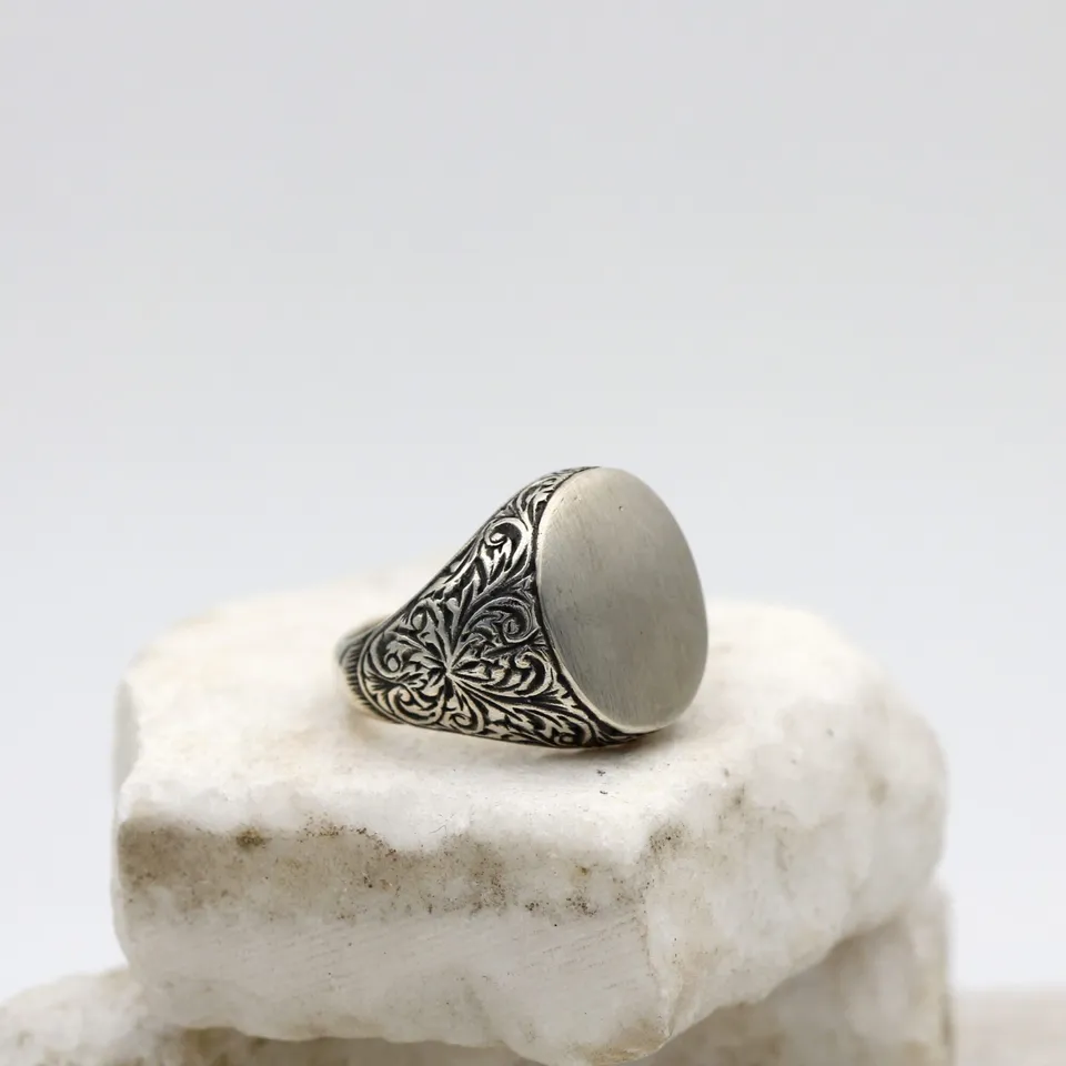Anna Gioielli Collezione Uomo anello uomo argento 925 floreale