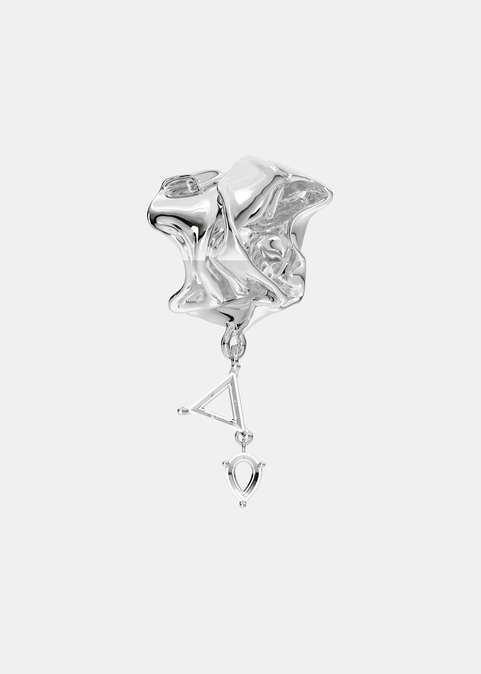 Voodoo Jewels Bold Shapes Alma earcuff bronzo dorato argentato