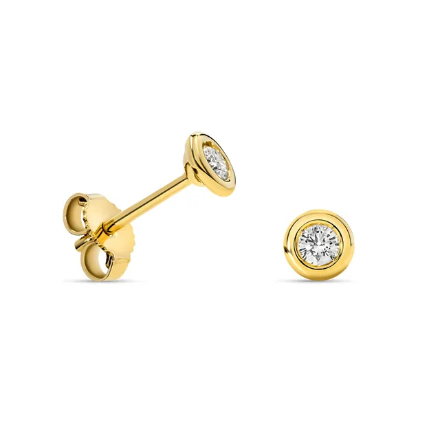 Miore Orecchini Oro Giallo 14Kt 585 Donna