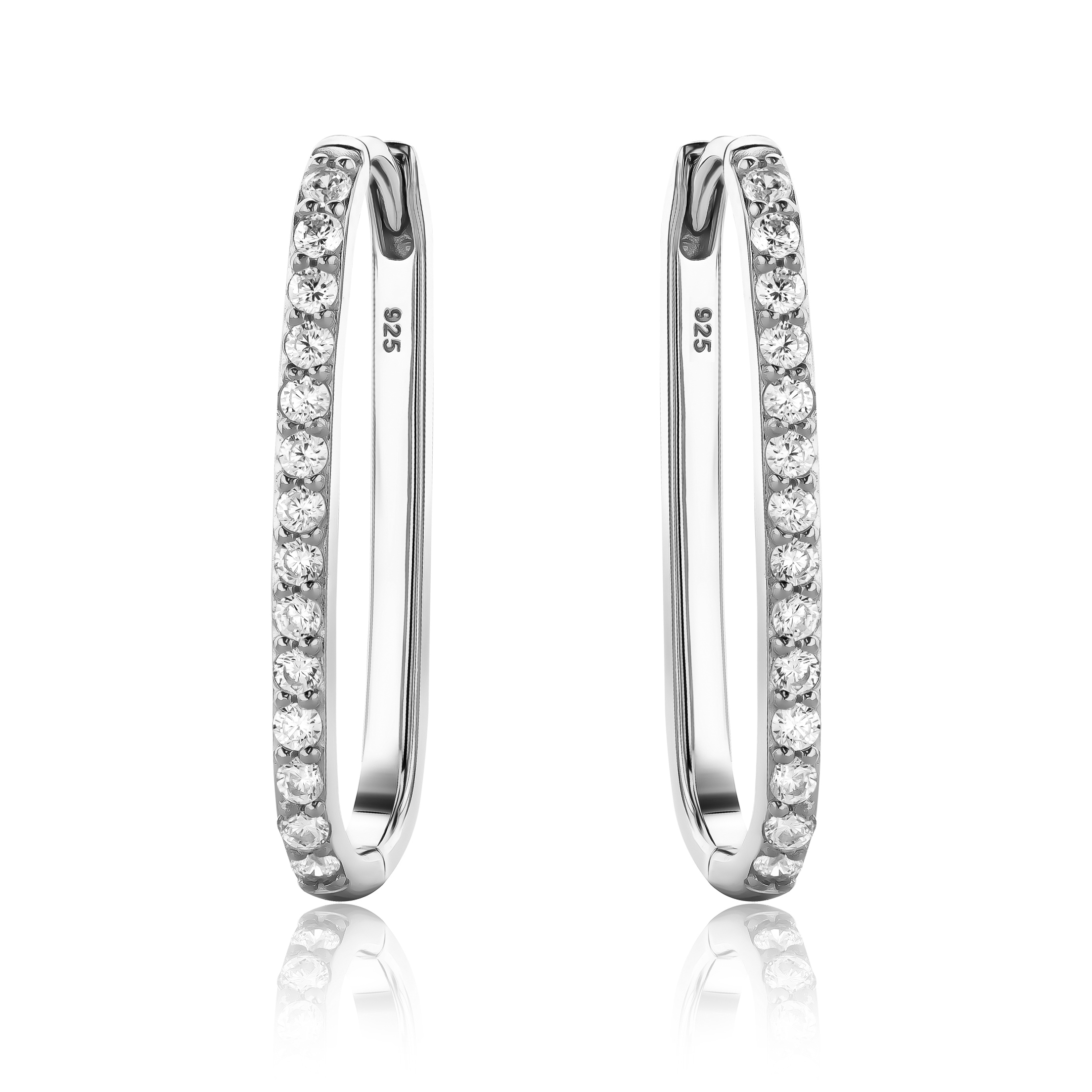 Miore Earrings orecchini argento sterling zirconia bianca