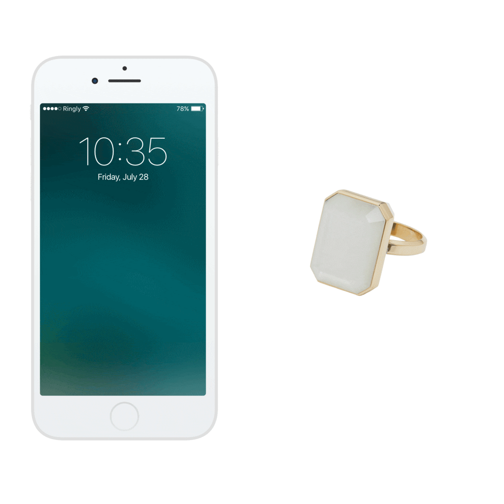 Ringly Luxe After Hours anello smart activity tracker