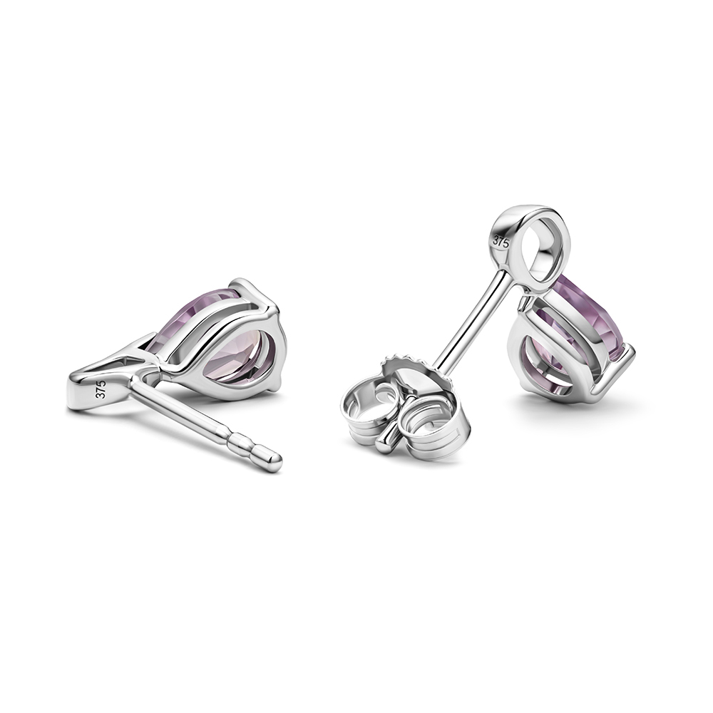 Miore Earrings Orecchini Oro Bianco 9Kt Ametista