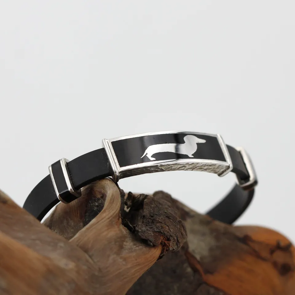 Anna Gioielli Braccialetti bracciale argento bassotto gomma