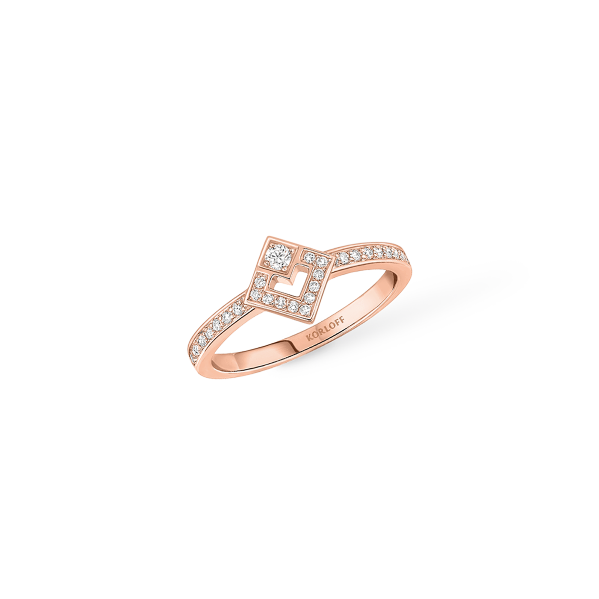 Korloff Eclat JL-JER01 anello oro rosa diamanti donna