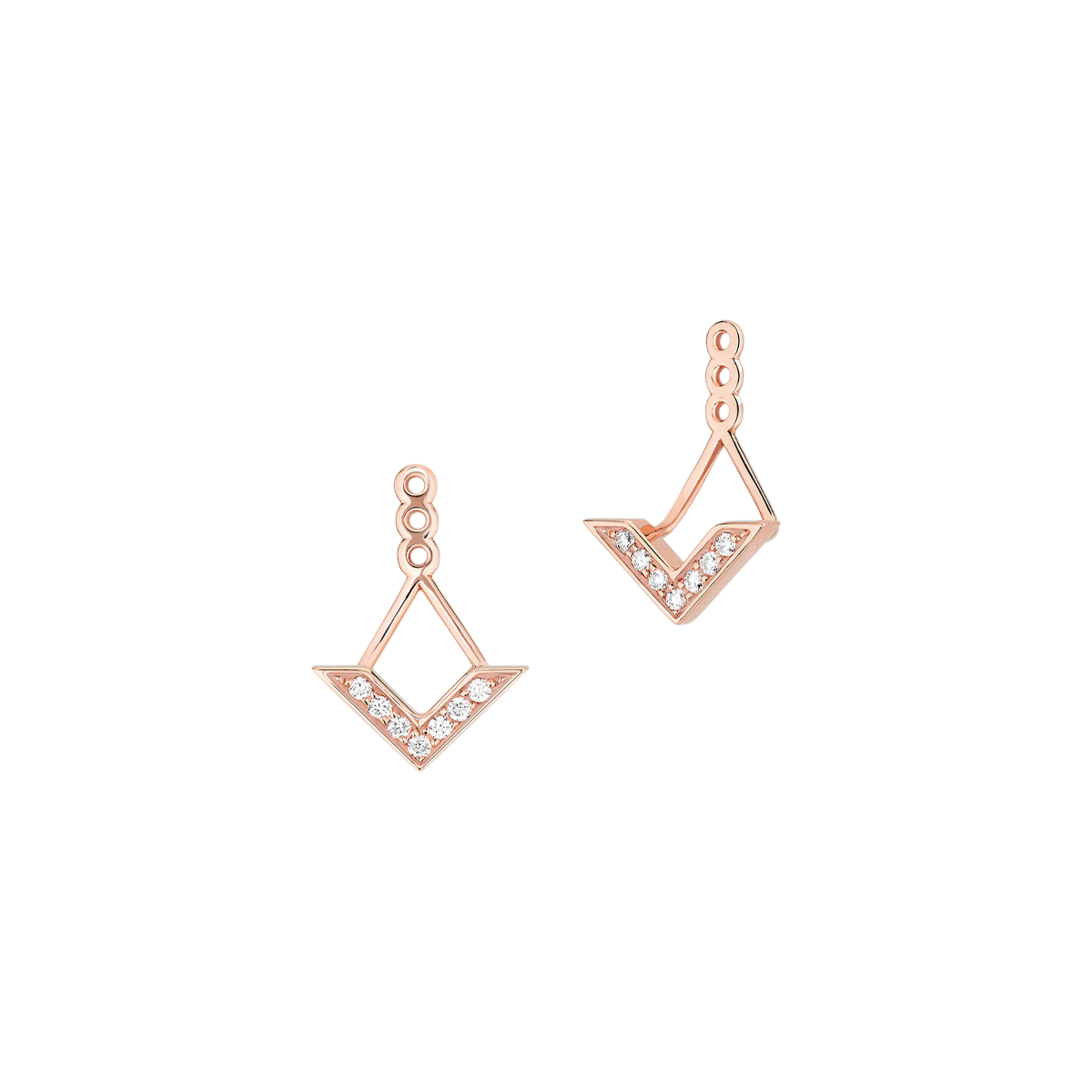 Korloff Eclat JEE10 orecchini oro rosa diamanti
