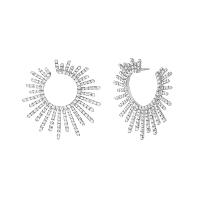 Korloff Divine Fougue Cerchi Raggi oro bianco diamanti