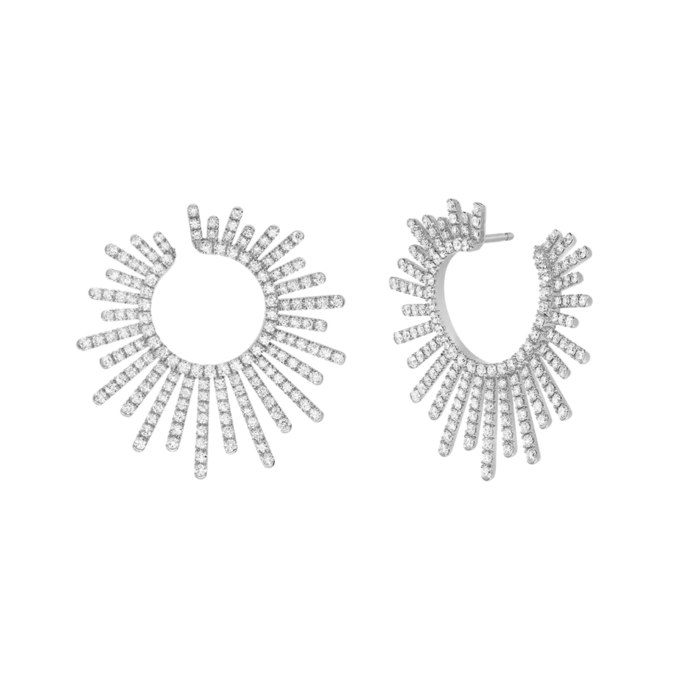 Korloff Divine Fougue Cerchi Raggi oro bianco diamanti