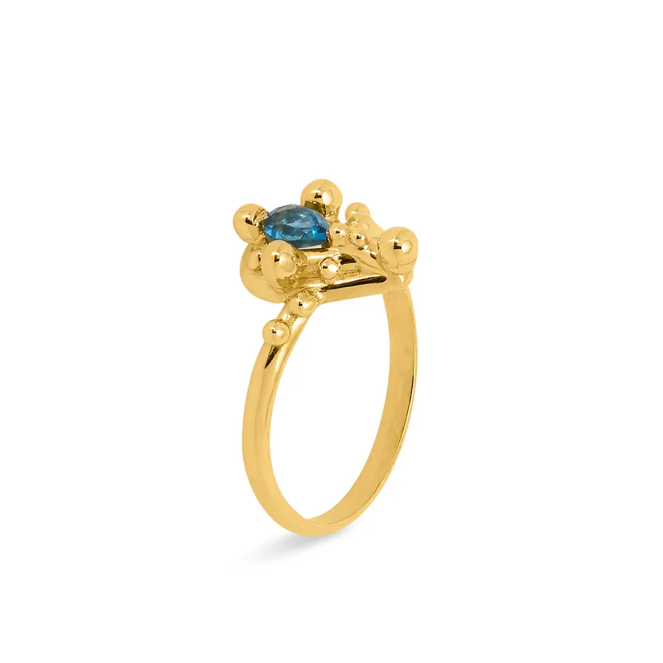 Giulia Iosco Aurora Borealis anello Drop oro diamanti