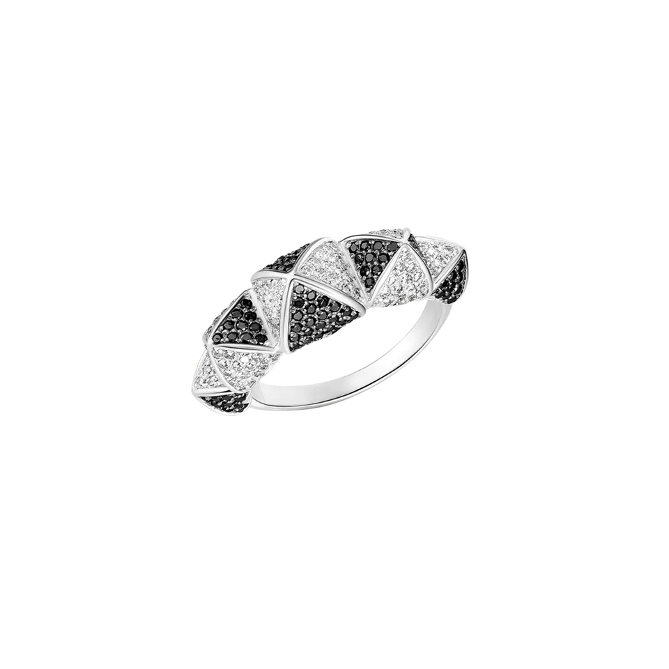 Korloff Korlove JL-JKVR05 anello oro bianco 5 cuori diamanti