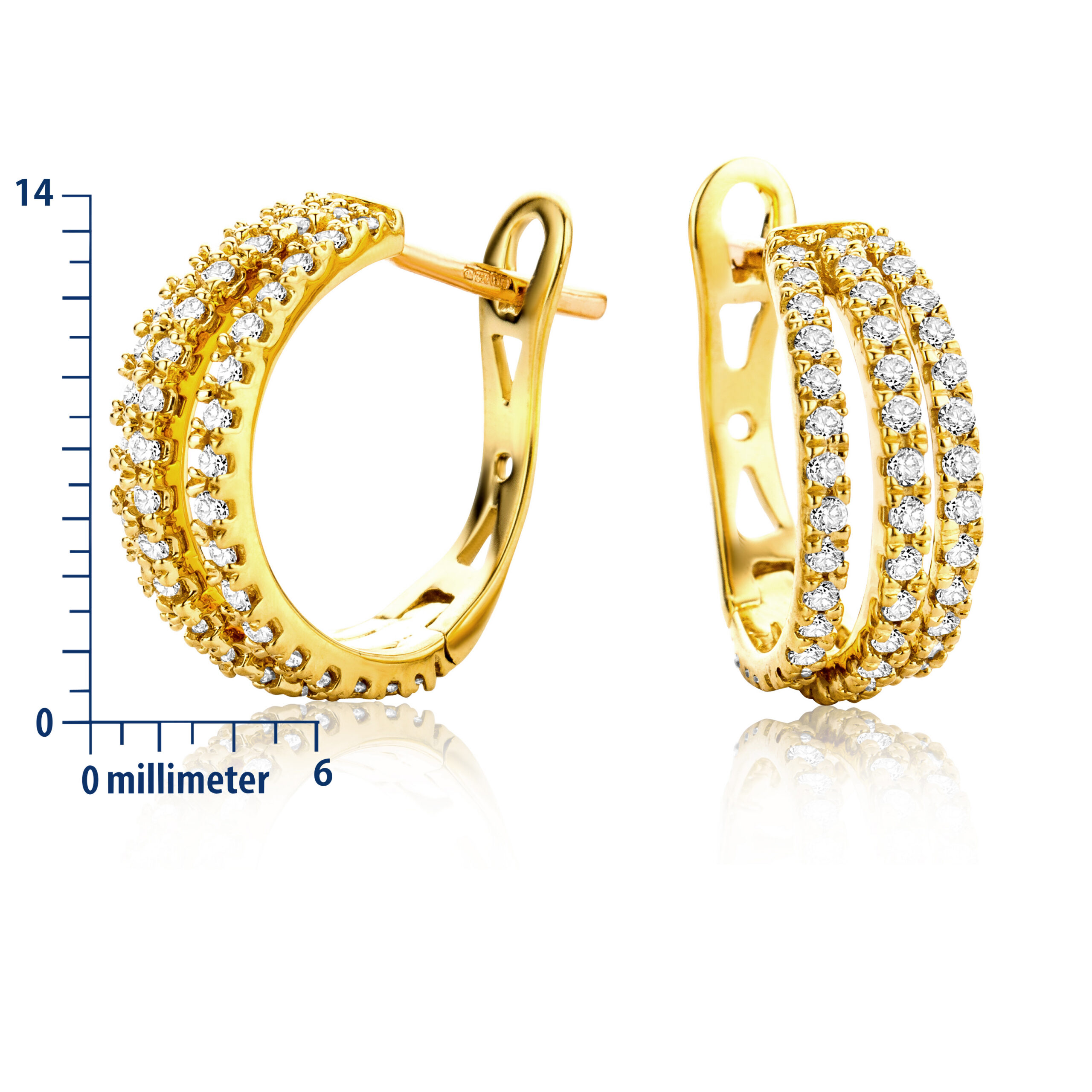 Miore Orecchini oro giallo 18 kt 750