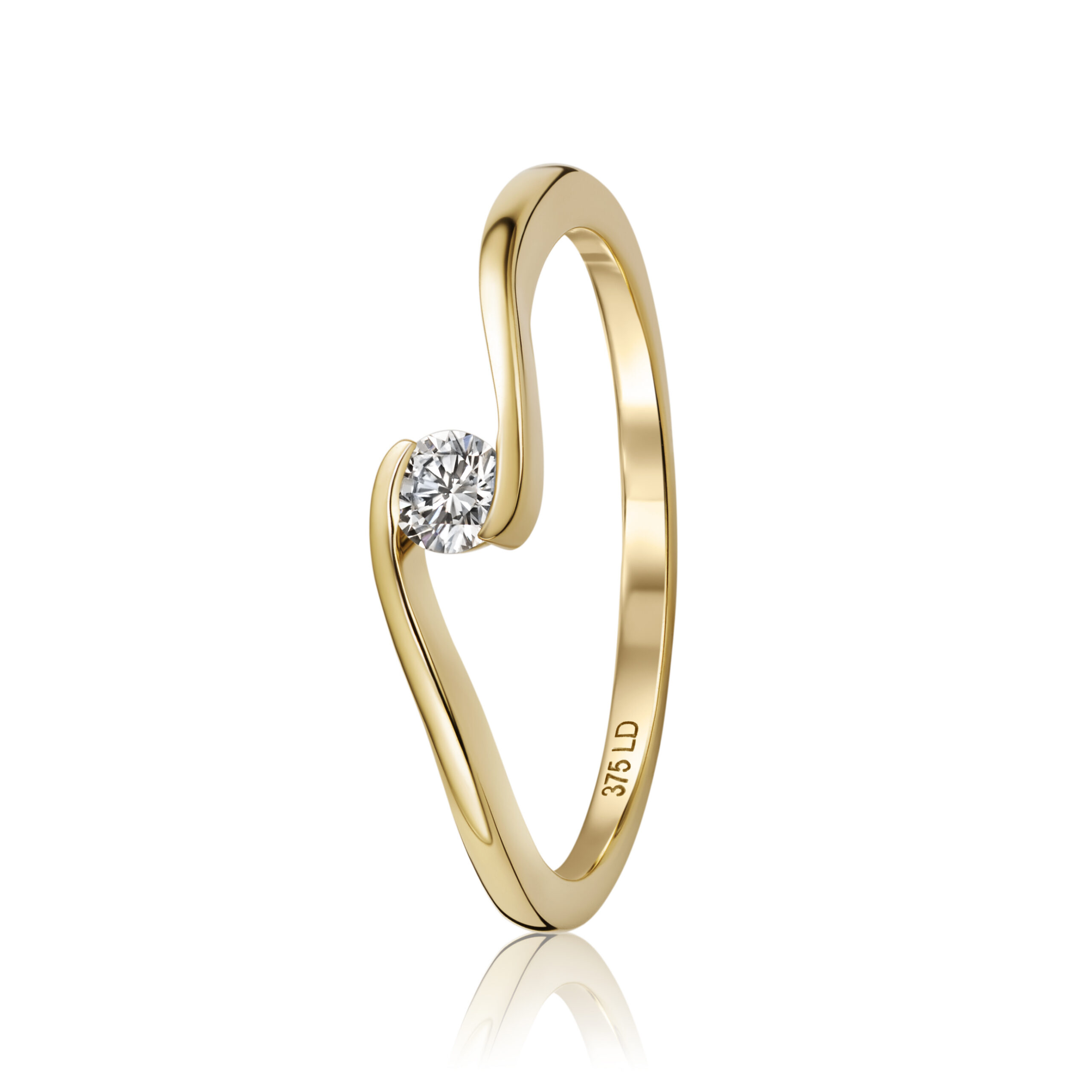 Miore Anello oro giallo 9kt classico