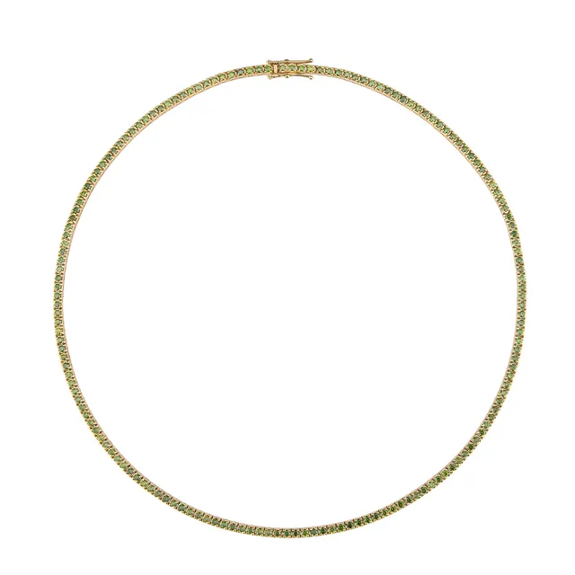 Polello Green Diamonds Collana Tennis Oro Diamanti