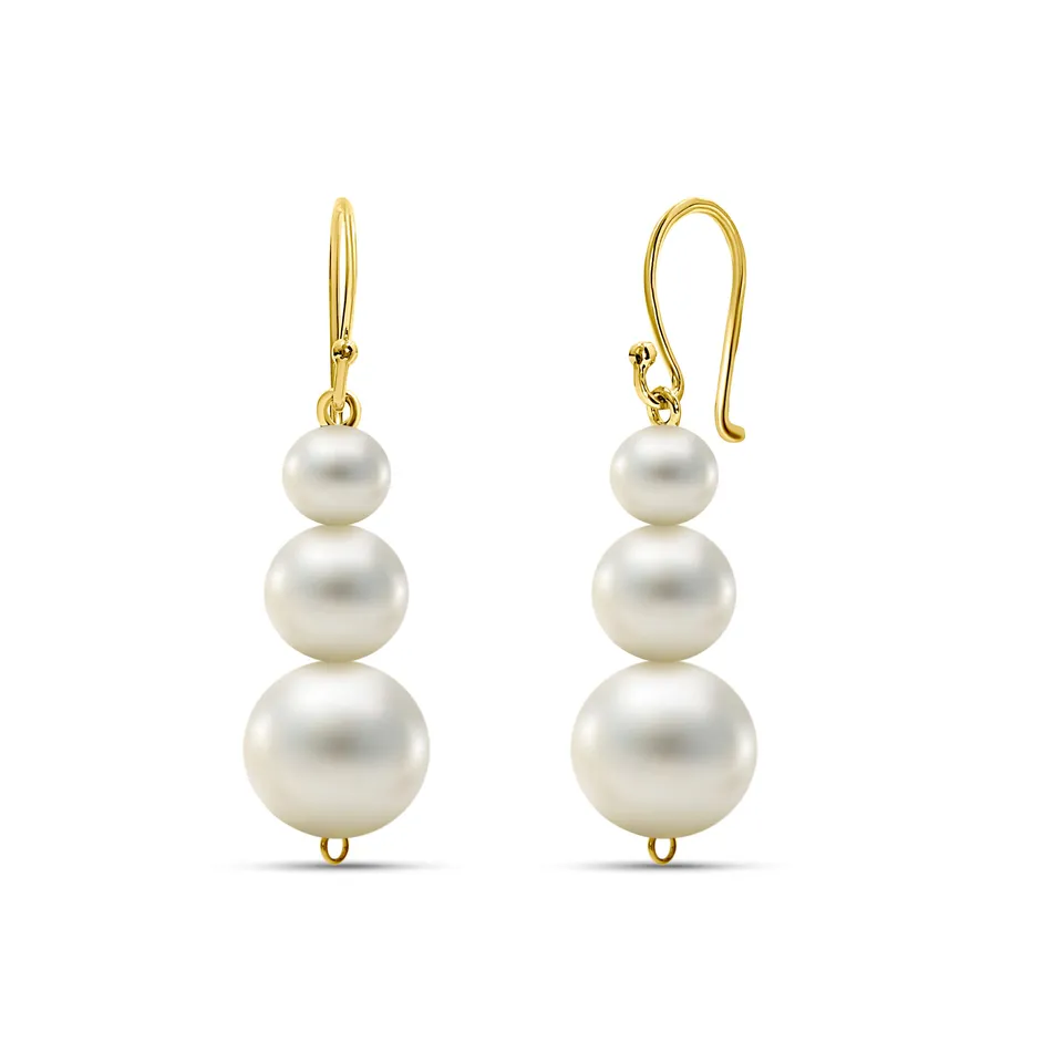 Miore Orecchini oro giallo 14 kt perla