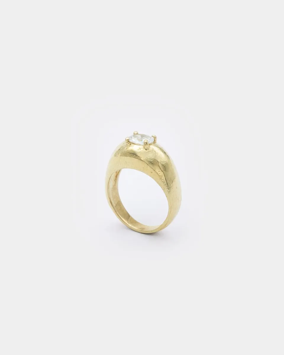 Voodoo Jewels Bold Shapes Vega anello brone zircone ovale M