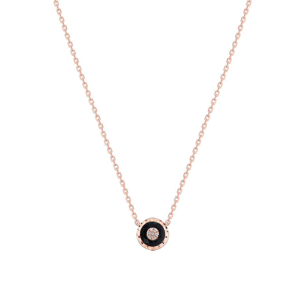 Korloff Je Play JJPP02 collana oro rosa onice diamanti