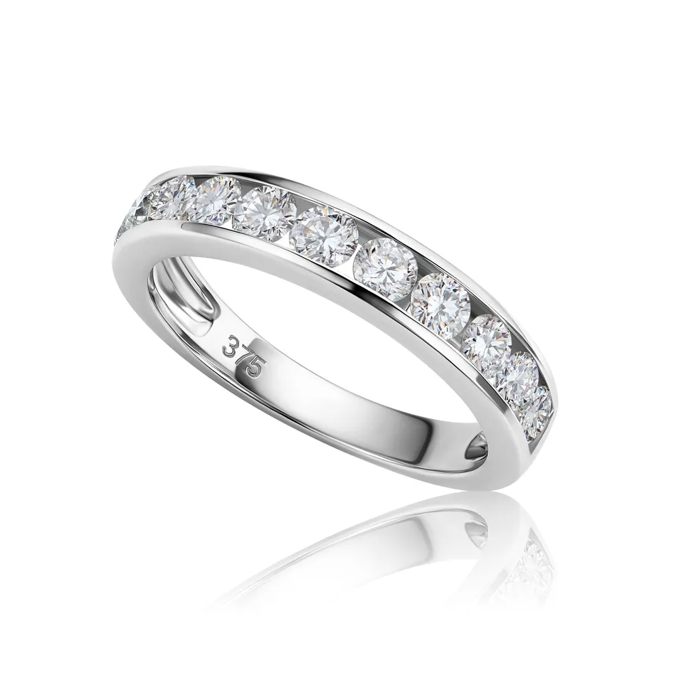 Miore Ring anello oro bianco 375 9kt