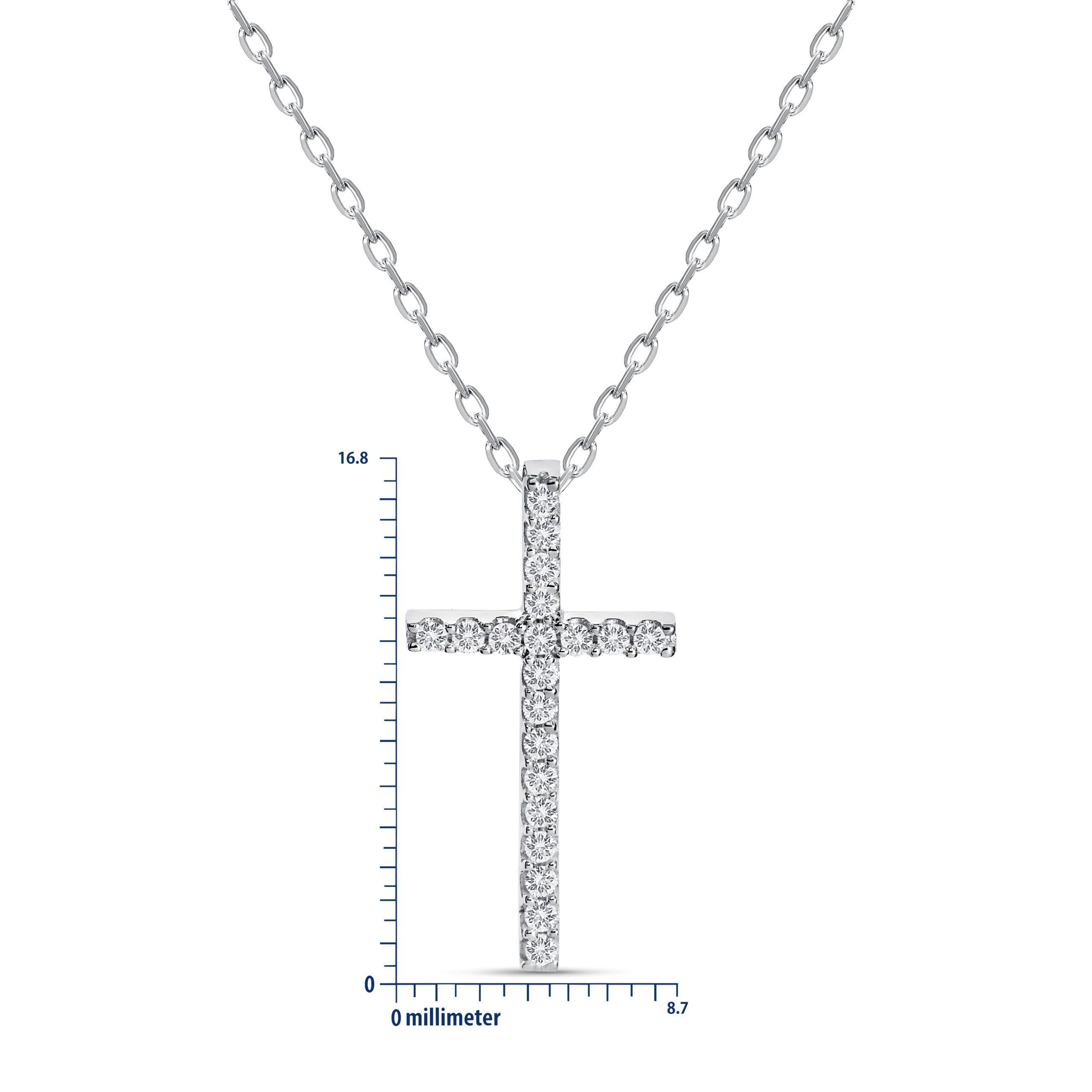 Miore Necklace Collana Oro Bianco 9KT 375