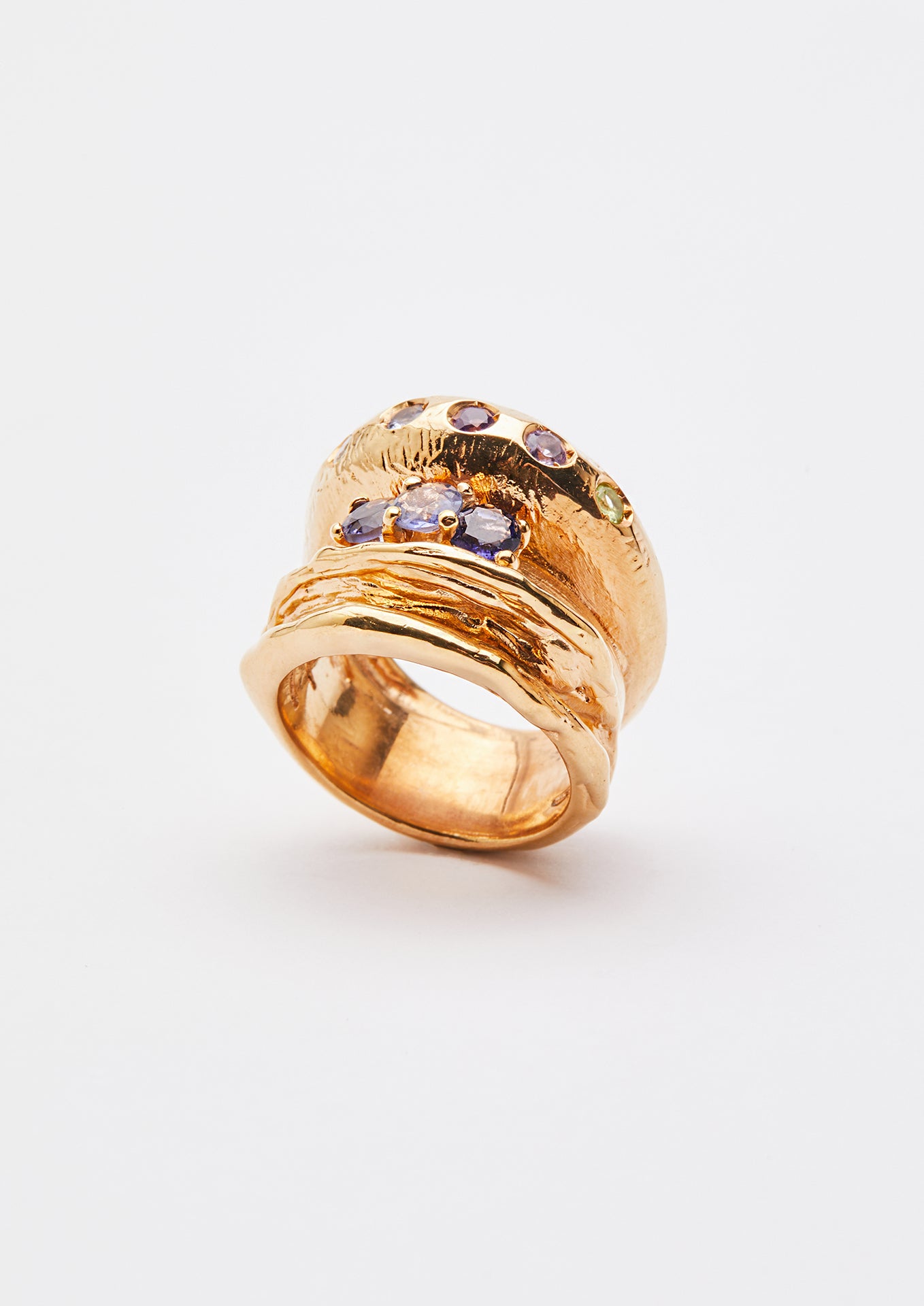 Voodoo Jewels Bold Shapes Fei anello oro pietre naturali