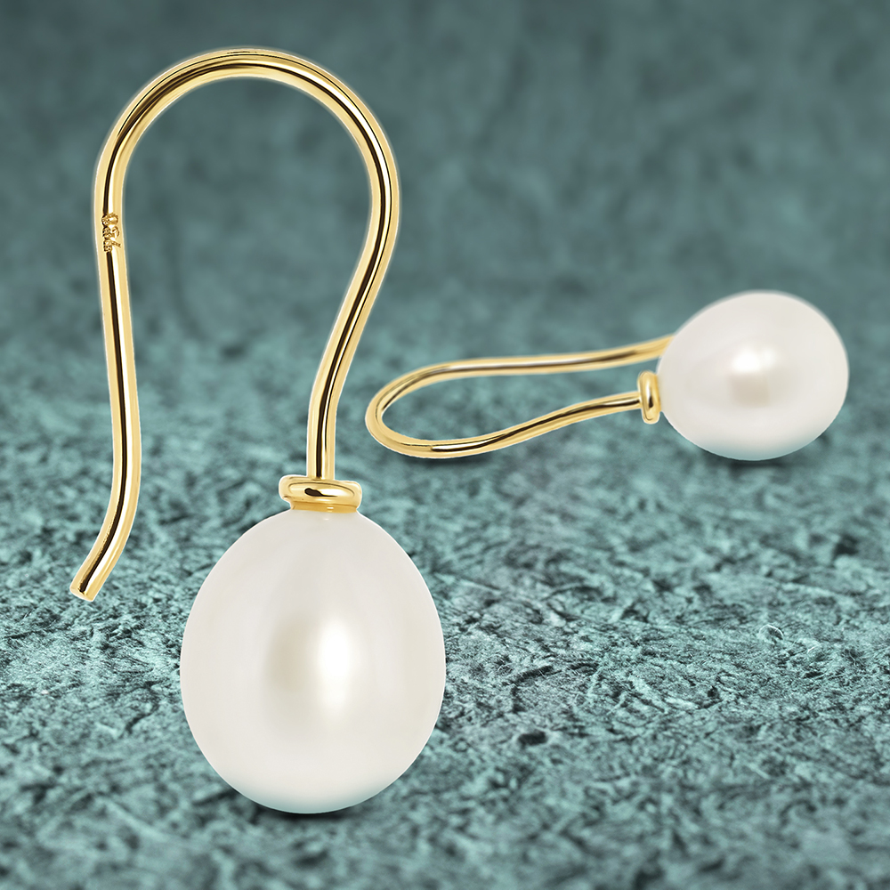 Miore Earrings orecchini oro giallo 18kt perla